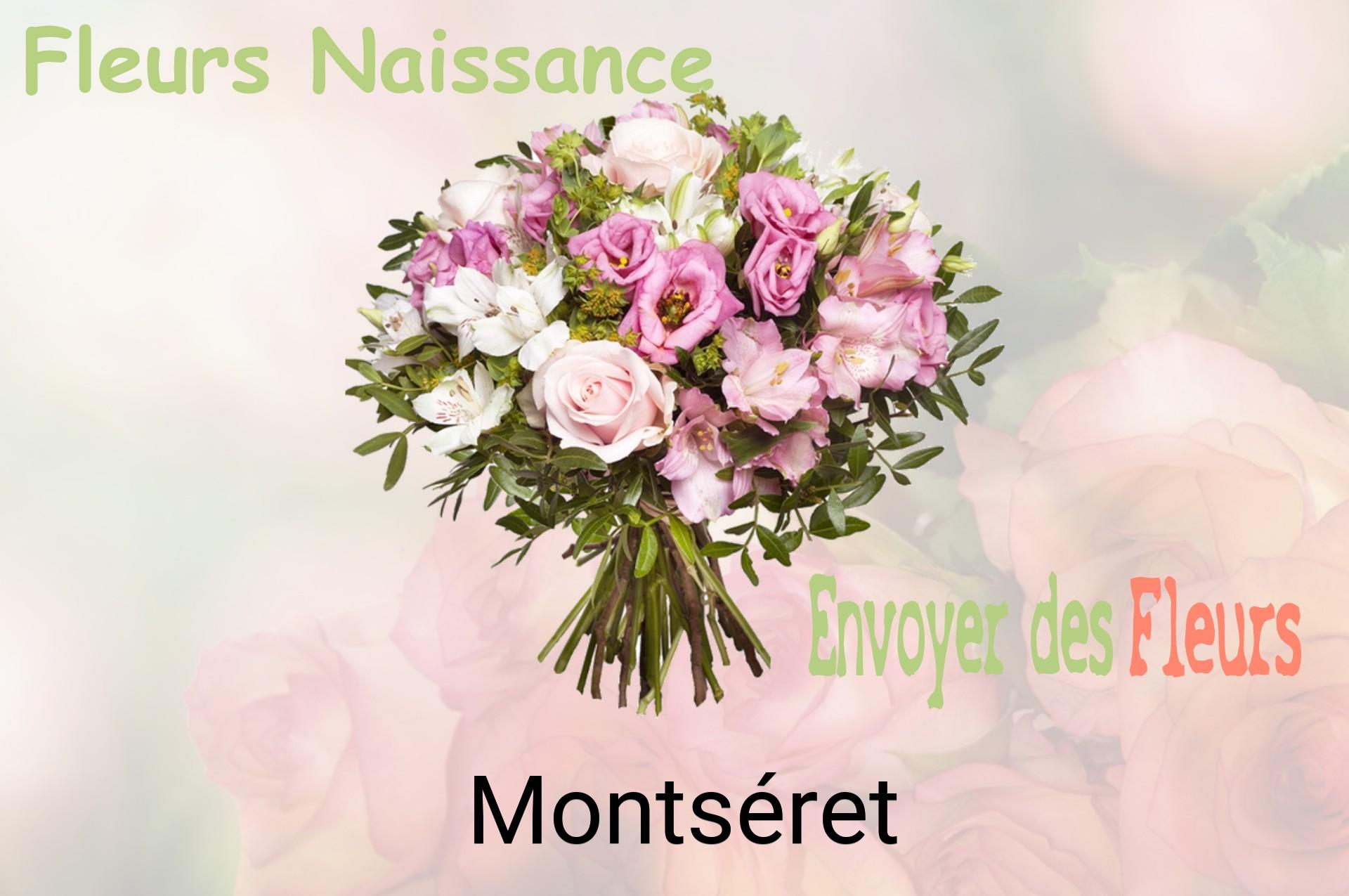 Bouquet de fleurs de naissance livré à Montséret